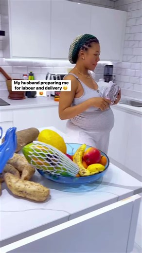 Olivia husband preparing her for labour and delivery 😊😍