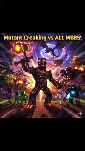 Minecraft Mutant Creaking vs All Mobs Showdown | AdhocoGoat2