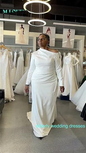 Elderly Wedding Dress #weddingdress #elderly #bridalgown #bridal #outfitstyle #shorts