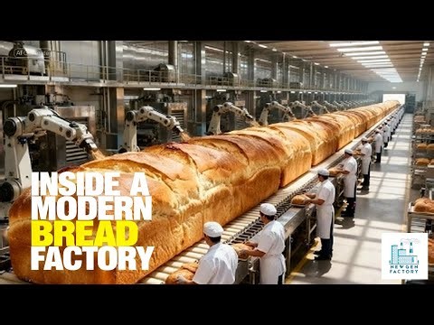 Inside a Modern Bread Factory | How Bread is Made Today (Full Production Process)