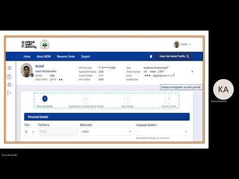 National Healthcare Providers Registry -Professional Registration Overview