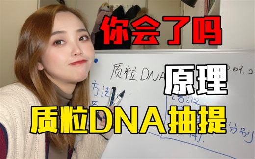 （6分钟小课堂）质粒DNA抽提原理｜分子生物学实验技术原理讲解