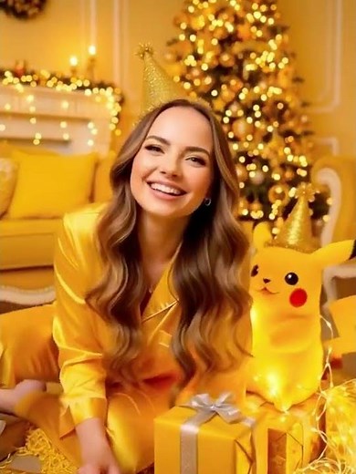 She turned her entire Christmas into a PIKACHU PARTY ⚡️💛 | Cutest Holiday Vibes Ever!