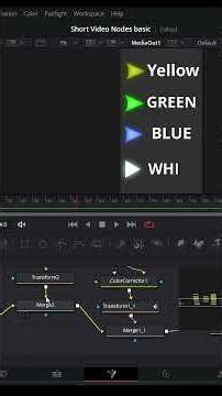 DaVinci Resolve Node Arrow Trick