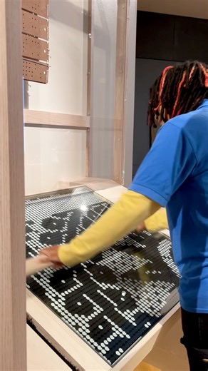 2.7K views · 22 reactions | Watch the flip dot loom in action! This exciting feature in Woven Together demonstrates the technology behind the Jacquard loom, a weaving machine that let weavers create complexly patterned coverlets in record time. | Indiana State Museum | Facebook