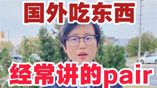 国外点东西的时候，经常说到的pair，是什么意思？