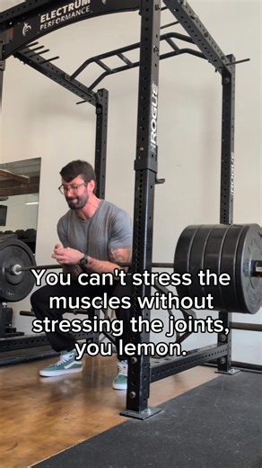 Stress your muscles, not your joints 🤡