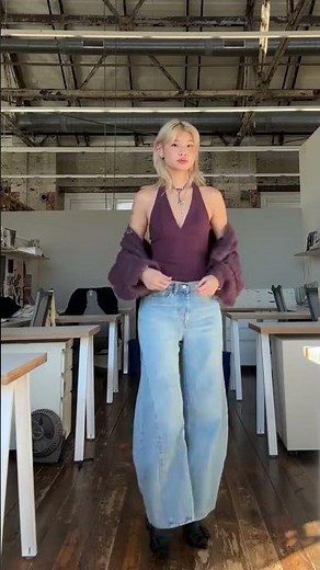 Iris in the #WeTheFree Eden High Slouchy Jeans #freepeople #ootd