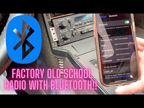 Installing a factory GM Delco Radio - with BLUETOOTH!! - in my 1984 Camaro Z28