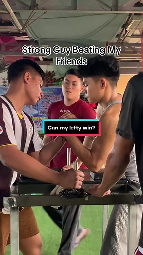 Epic Arm Wrestling Battle: Can My Lefty Beat the Strong Guy?