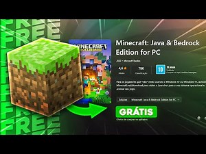 COMO TER MINECRAFT ORIGINAL DE GRAÇA ( Java & Bedrock )