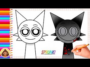 How to Draw Wenda & Wenda horror version | from Sprunki Increedibox