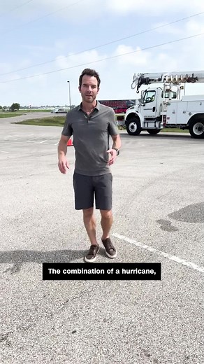 CNN meteorologist takes a tour of the trucks gathered at the Fort Bend County Fairgrounds near Houston, Texas. The vehicles are mobilizing to restore power in the state's largest city. On Tuesday morning, more than 2.2 million people throughout Texas were still without power, according to PowerOutage.us. #cnn #news #texas #hurricaneberyl #weatherreport