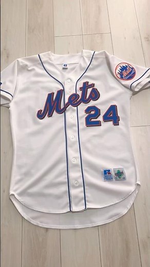 Rickey Henderson MLB New York Mets 1999 Russell Athletic Authentic Jersey#mlbjerseys#newyorkmets