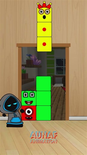 Sprunki OC Numberblocks-Challenge to pass the door blocks #shorts