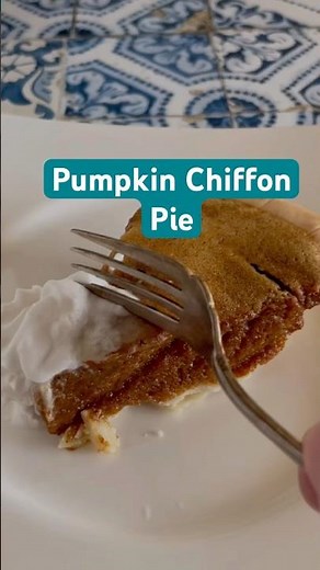 Pumpkin Chiffon Pie #recipe
