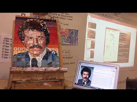 Chuck Close Style Time Lapse Tutorial