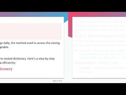 How to Read from a Nested Python Dictionary with JSON Time Series Data
