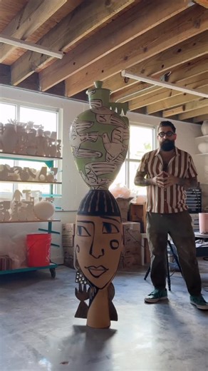Adam Russell on Instagram: "Sneak peaks inside the clay dojo. Have been enjoying a spontaneously renewed idea making energy in the place recently. What a beautiful mess. Hope you’re well. 🐆AR #keywestpottery #adamrussell"