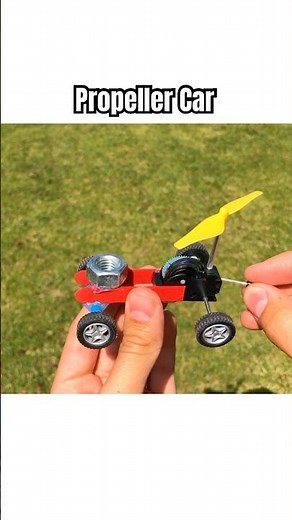 🚗💨 How to Make a Mini Propeller Car - Easy DIY Tutorial! ⚙️🔋 #diyprojects #tech #diy