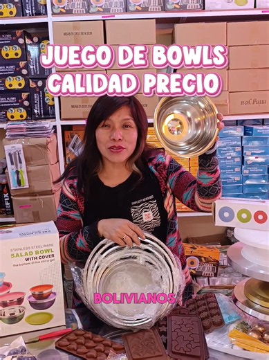 Juego de bowls 7 piezas para repostería y cocina