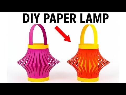 Diwali Decoration Ideas with Paper / Diwali Lantern Making At Home / Diwali Crafts/ DIY Akash Kandil