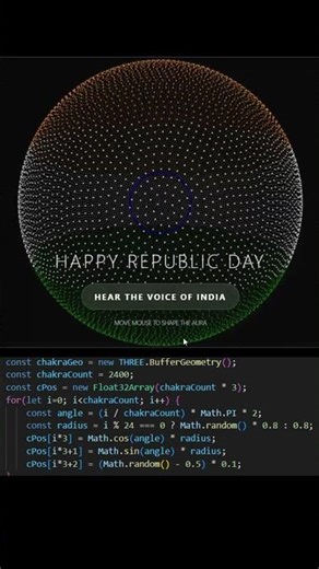 Republic Day Animation 2026 #uidesignlearning #uidesign #coding #webdesign #frontend #cssanimation