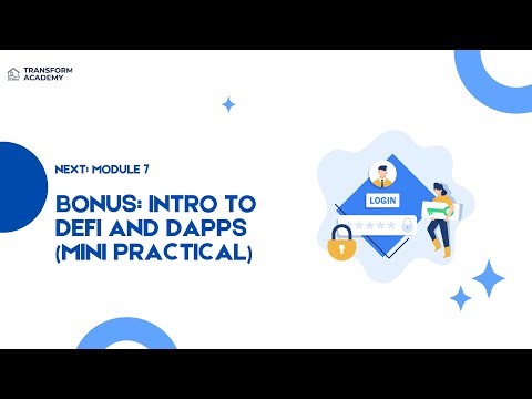 Module 7 :Bonus Intro to DeFi and dApps Mini Practical