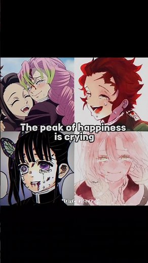 The peak of happiness is crying and...🥲🫠 #demonslayer #kny | Video Idea From ‪@Aesthetix-_-Mafia‬