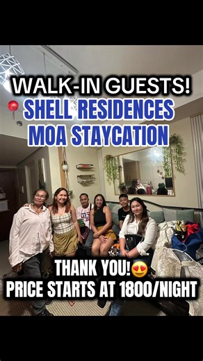 1800/NIGHT AND LEGIT MOA STAYCATION 📍SHELL RESIDENCES . Book and reserve your slot NOW! #FYP #foryoupage #AirbnbPH #staycation #MOAStaycation