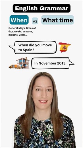 WHEN or WHAT TIME? - English grammar