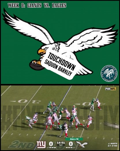 TOUCHDOWN SAQUON BARKLEY 65 YARD TD Saquon Barkley reached a top speed of 21.68 mph on his 65-yard TD run, his fastest speed of the season. | Philadelphia Eagles Football 24/7
