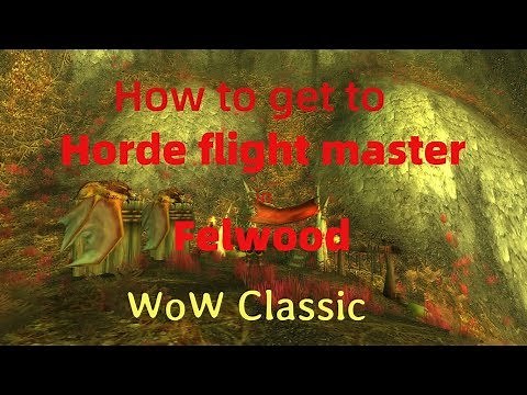 WoW Classic/ How to get to Horde Flight Path in Felwood
