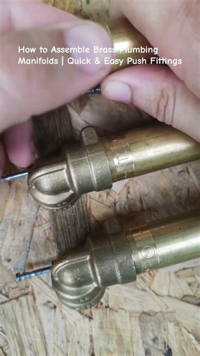 How to Assemble Brass Plumbing Manifolds | Quick & Easy Push Fittings