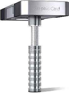 GPU Support Bracket, 2.75-4.52Inch GPU Sag Bracket with Non-Slip Sheet, GPU Holder for Prevent Graphics Card Sag (Silver)