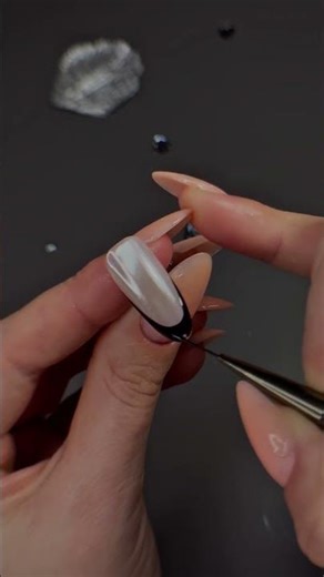 Elegant Bow Nails 🎀✨ #nails #nailgelart #nailart