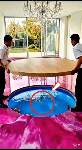 Hidden Aquarium Under the Table #fact #trending #viralvideo #shorts