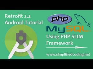 Retrofit 2.2 using SLIM PHP RESTful API - Demo