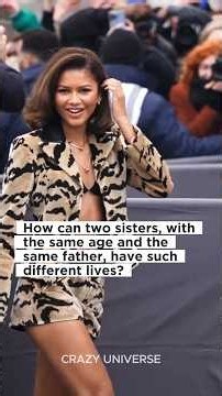 How can two sisters, with the same age and the same father, have such differentlives? #zendaya #cele