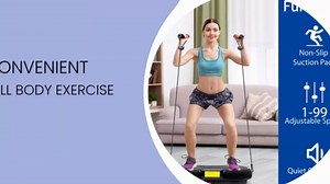 LEMY Vibration Plate Exercise Machine, Full Body Shaker with Bluetooth and Remote Control, Vibrating Plate Machine for Fitness, Training