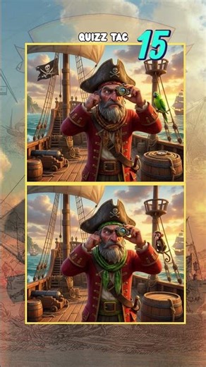 PIRATE Challenge - Find the difference before the end #challenge #shorts