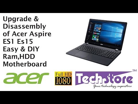 Acer Aspire ES 15 Laptop ES1 531 511 521 571 How to Upgrade ram and harddrive easy