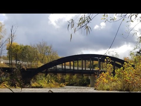 Old route 7 and the bow string truss bridge