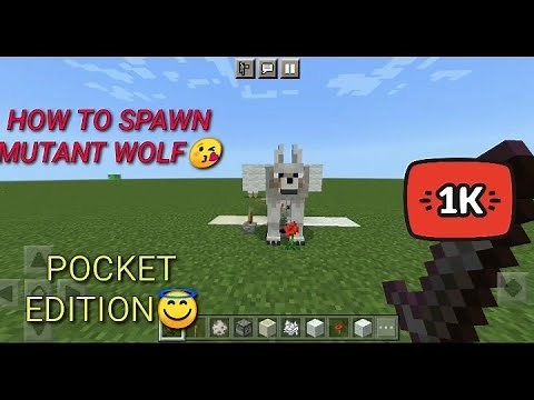 HOW TO SPAWN MUTANT WOLF IN MINECRAFT😇|Sumit playz