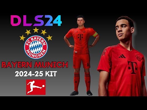DLS 24 KITS BAYERN MUNICH 2024-25 OFFICIAL HOME KIT🔴⚫ | DLS KITS