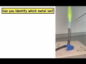 Flame Testing | Chemical analysis | N5 Chemistry