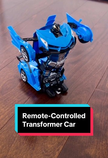 These remote control cars transform into a robot and back into a car! #easterbasketidea #tiktokshoprestock #giftguide #kidstoys #toys #transformer #remotecontrolcar #transformertoys