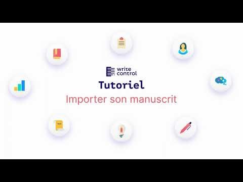 Importer un manuscrit en cours sur WriteControl