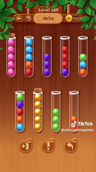 Stack, sort, and strategize! Dive into the relaxing challenge of Woody Sort and master the art of organization! 🌳🧩🪵 #WoodySort #PuzzleGames #GameOn #BrainTest #NewGame #Games #Unicostudio #Mobilegames #Casualgames