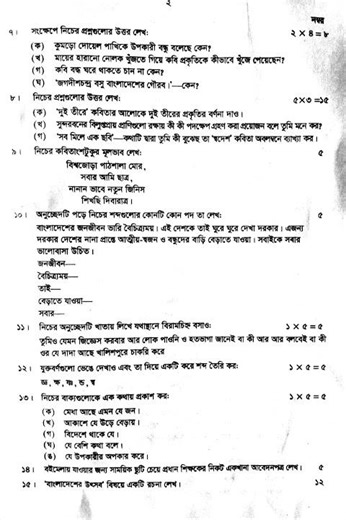 প্রাথমিক বৃত্তি পরীক্ষা ২০২৫/বিষয় বাংলা/Class 5/Class Five/Class 5 Bangla/Shorts/Shorts Video.